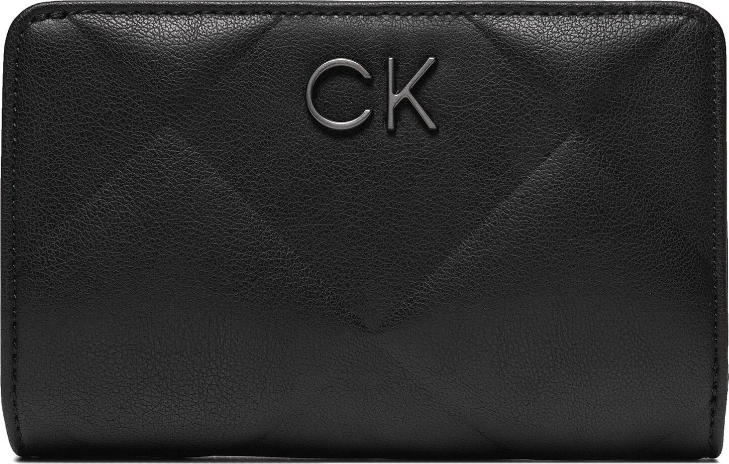 Velká dámská peněženka Calvin Klein Re-Lock Quilt Bifold Wallet K60K611374 Ck Black BEH
