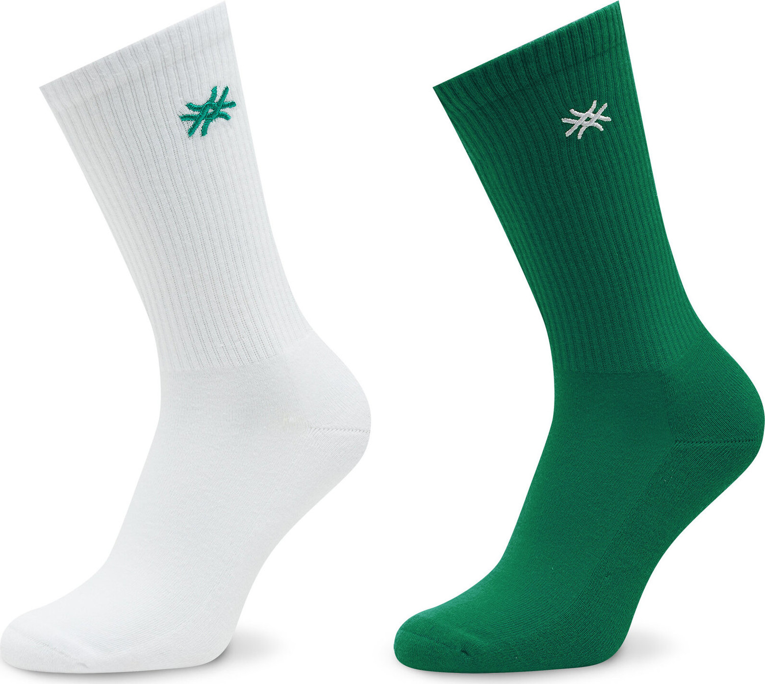 Sada 2 párů dětských vysokých ponožek United Colors Of Benetton 6AO30702A 904