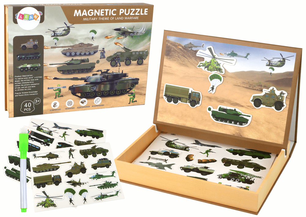mamido Vzdělávací magnetické puzzle