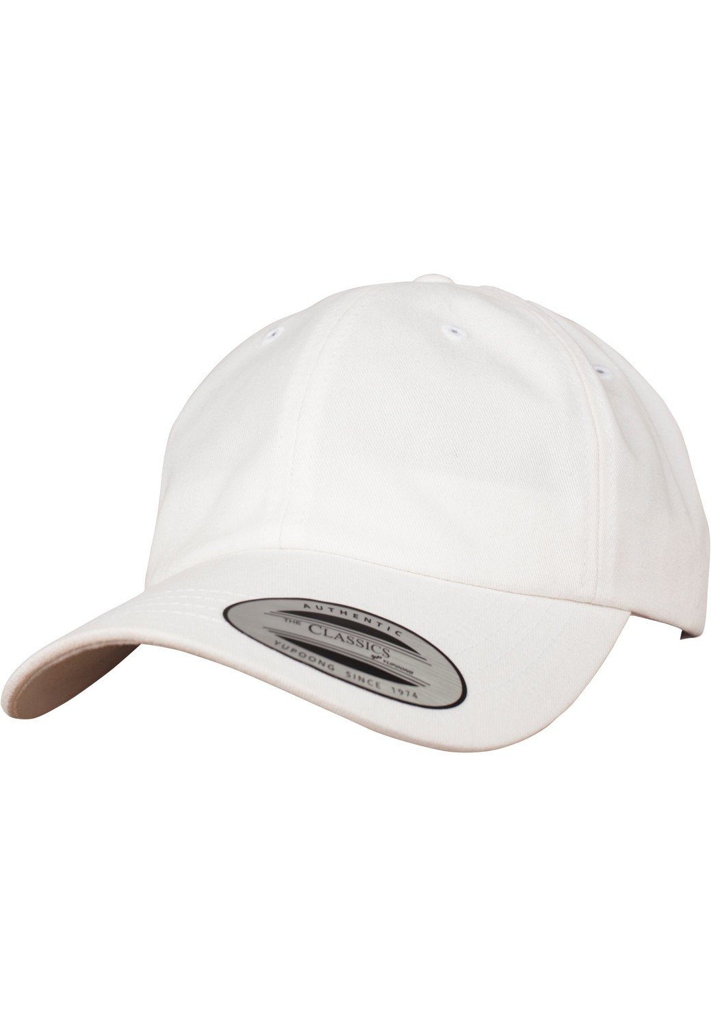 Peached Cotton Twill Dad Cap bílá