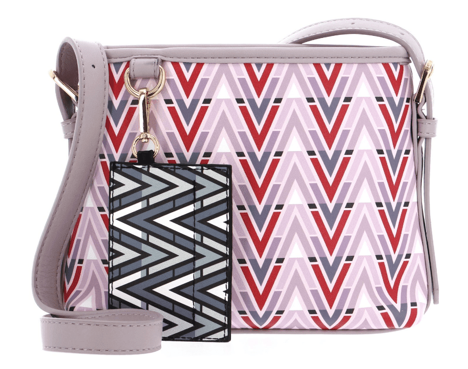 Růžová crossbody kabelka Valentino