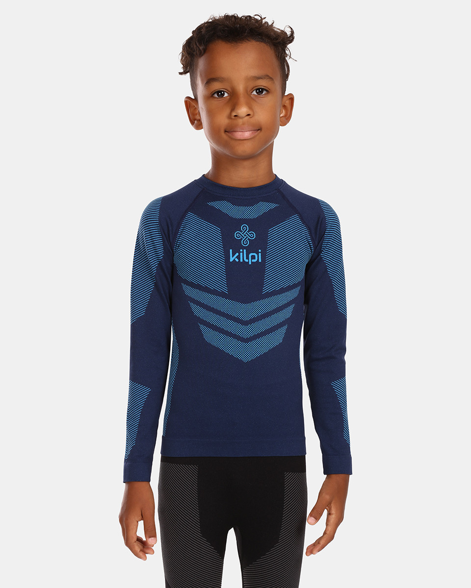 Chlapecké bezešvé termo tričko kilpi nathan-jb tmavě modrá 10