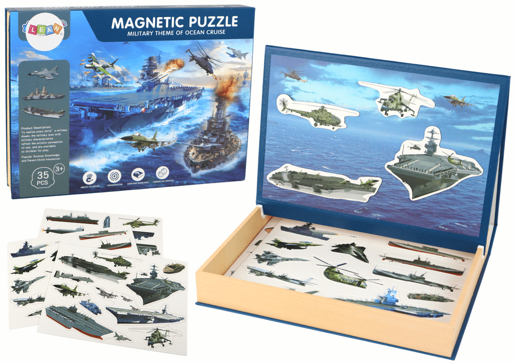 mamido Vzdělávací magnetické puzzle vojenských lodí