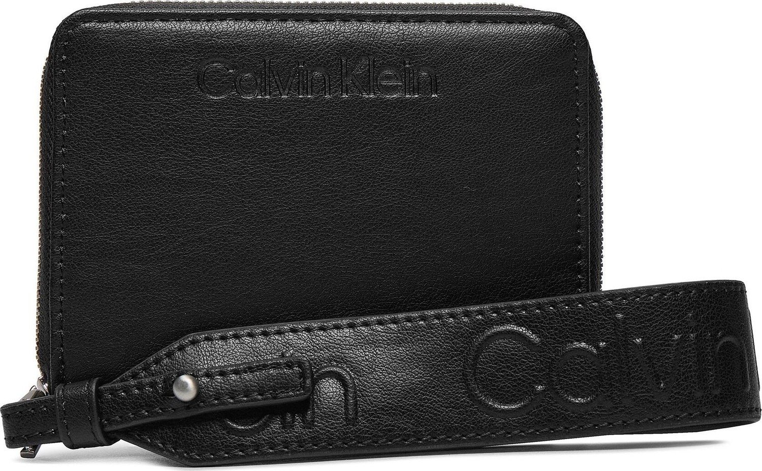 Velká dámská peněženka Calvin Klein Gracie Wallet W/Strap Md K60K611387 Ck Black BEH