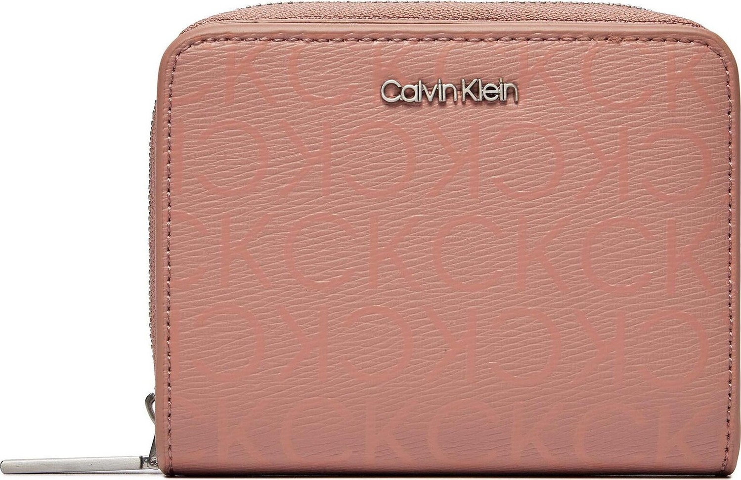 Malá dámská peněženka Calvin Klein Ck Must Z/A Wllt Flp Md Epi Mono K60K609996 Ash Rose Mono VB8