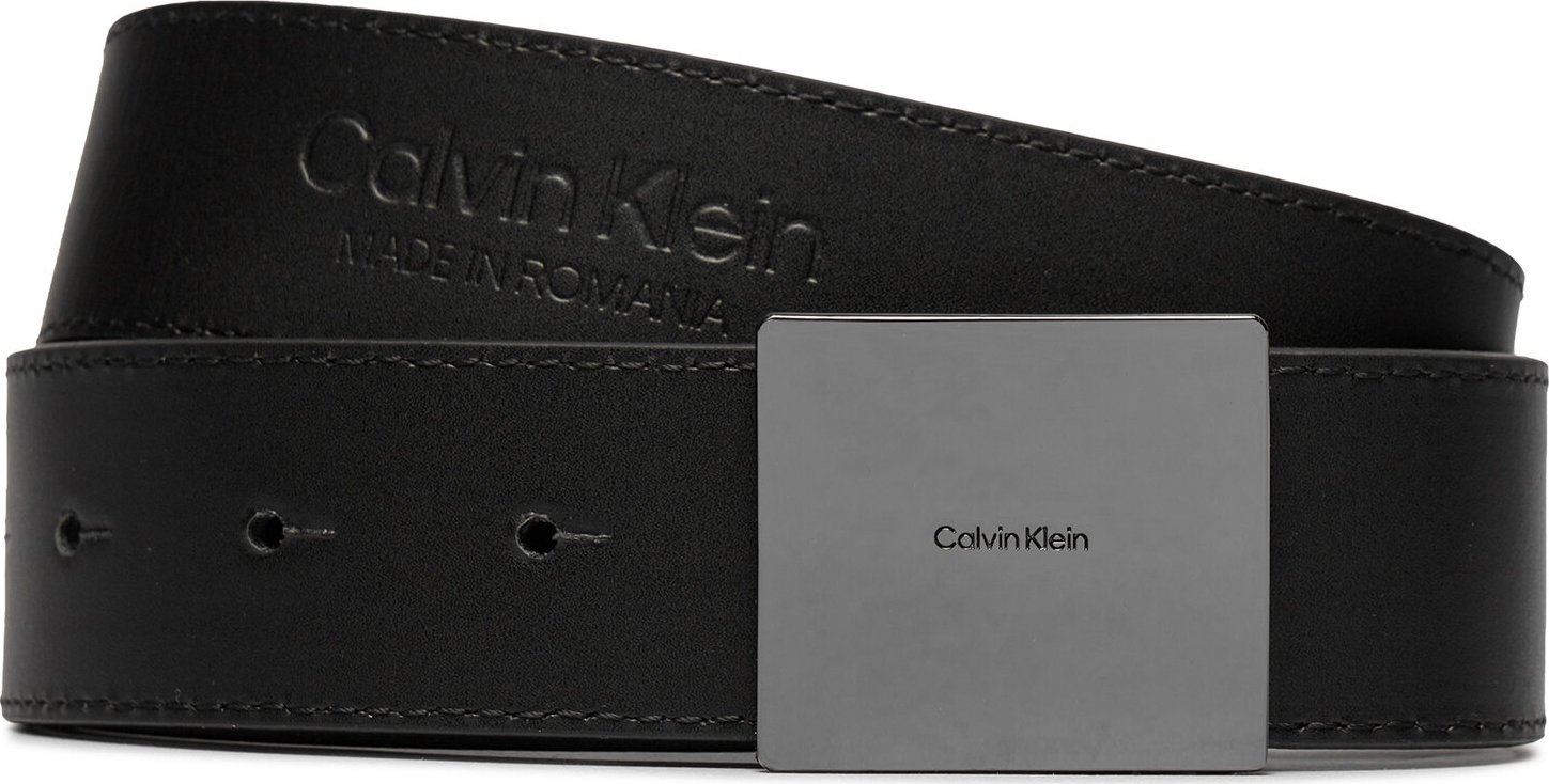 Pánský pásek Calvin Klein Adj Casual Plaque 35Mm K50K511353 Ck Black BEH