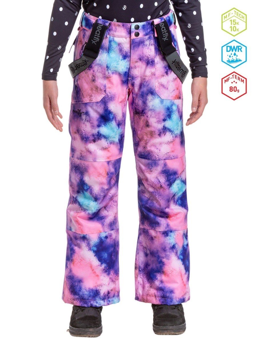 Dámské snb & ski kalhoty meatfly foxy fialová/růžová s