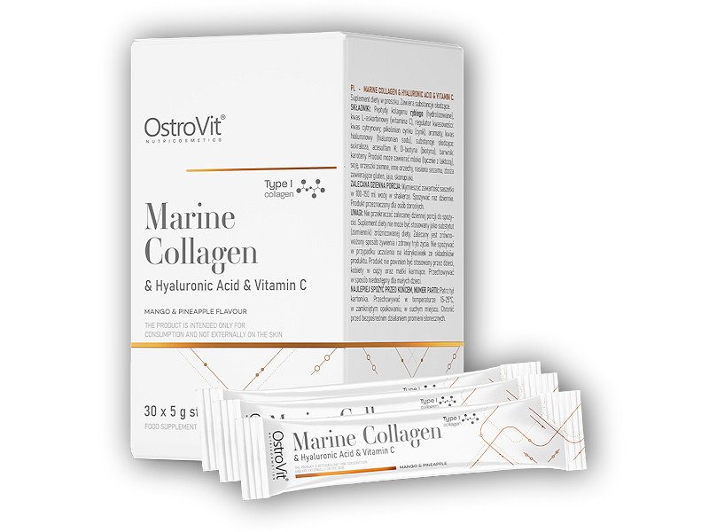 Ostrovit Marine collagen+hyaluronic acid + vit c 30x5g