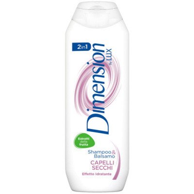 Dimension by LUX 2v1 šampón a balzám na suché vlasy, 250 ml