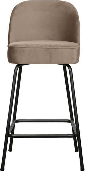 Béžová sametová barová židle 89 cm Vogue – BePureHome