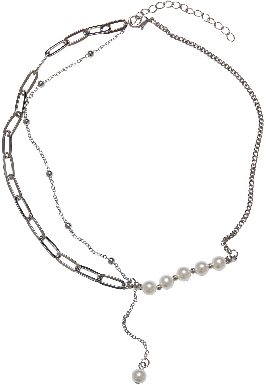 Jupiter Pearl Various Chain Necklace silver