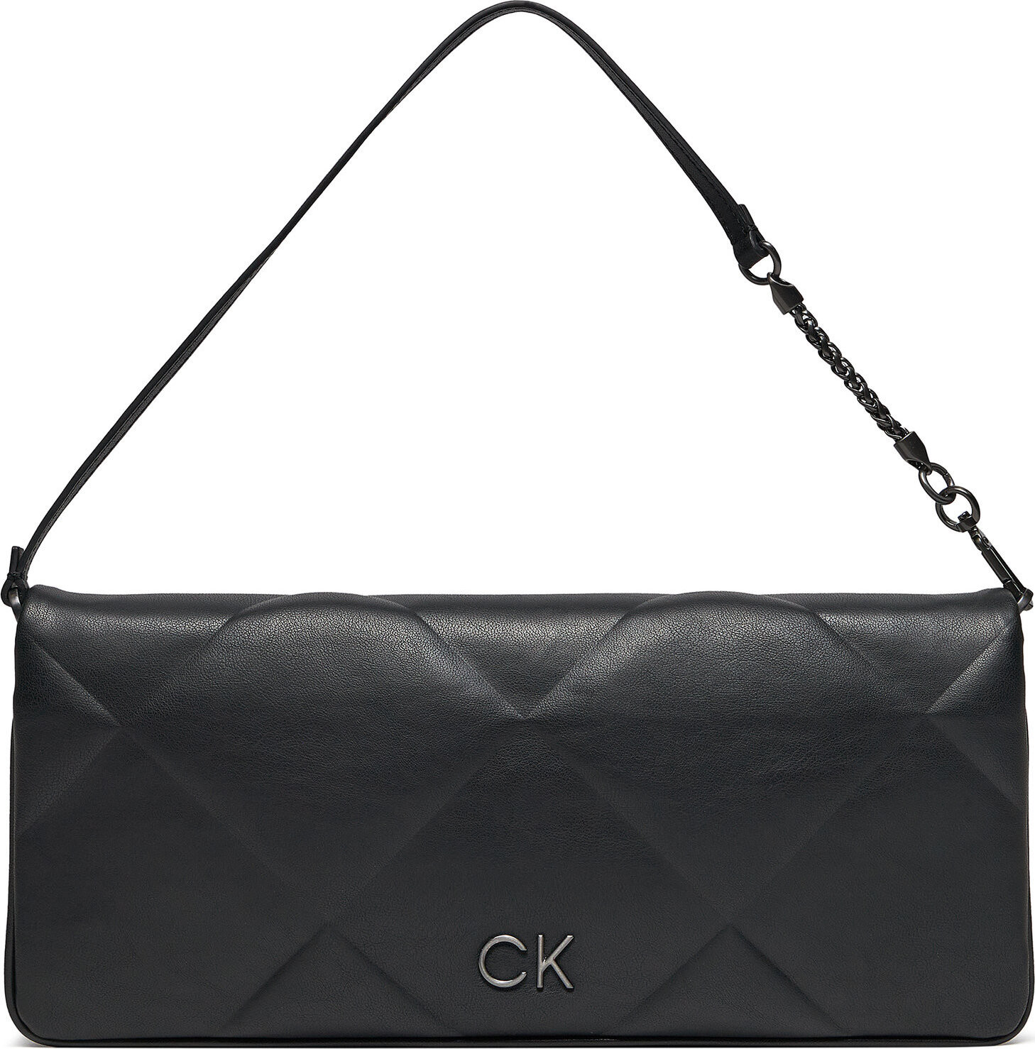 Kabelka Calvin Klein Re-Lock Quilt Wristelet Clutch K60K611333 Ck Black BEH