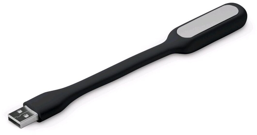 C-TECH USB lampička k notebooku, flexibilní, černá - UNL-04BK