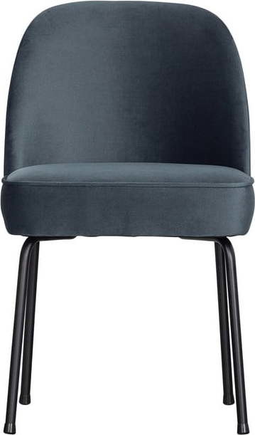 Modré sametové jídelní židle v sadě 2 ks Vogue – BePureHome
