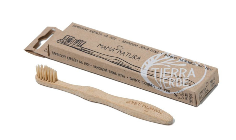 Tierra Verde Dětský bambusový kartáček na zuby měkký – soft mini (1 ks) 1 ks