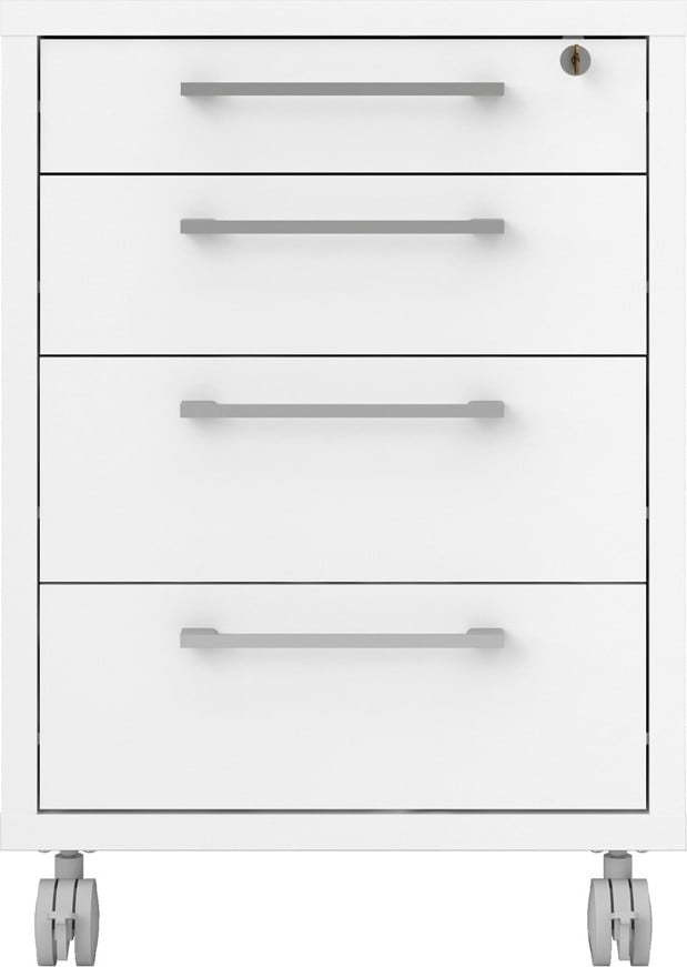 Bílá uzamykatelné skříňka 48x68 cm Prima – Tvilum