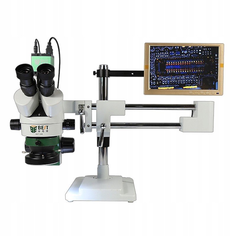 Velký Stereo Mikroskop Best BST-X7 Kam 4K LCD