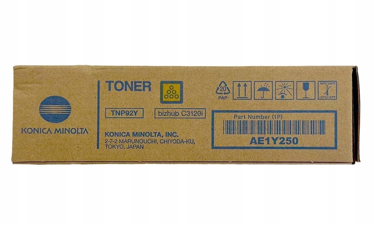 Originální toner TNP-92Y (TNP92Y) AE1Y250 pro Konica Minolta bizhub C3120i