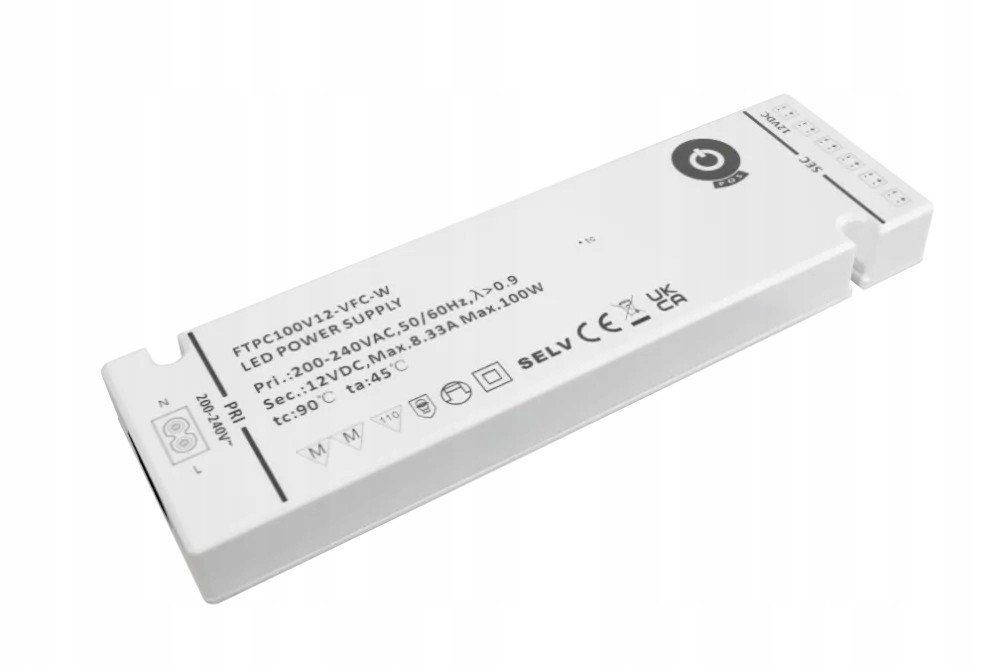 Napájecí Zdroj Pos 8.3A 100W 12V IP20 FTPC100V12-VFC-W