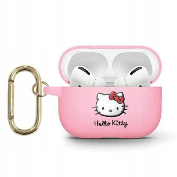 Hello Kitty pouzdro pro Airpods 3 cover růžové Kitty Head