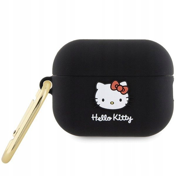Hello Kitty pouzdro pro Airpods Pro 2 cover černé Kitty Head