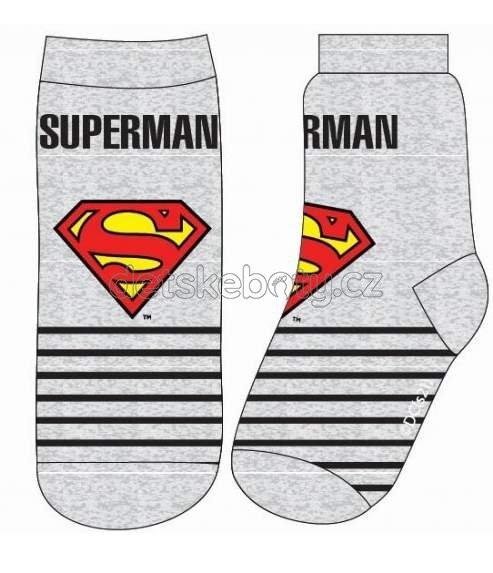 Ponožky Eexee Superman šedé Velikost: 23-26