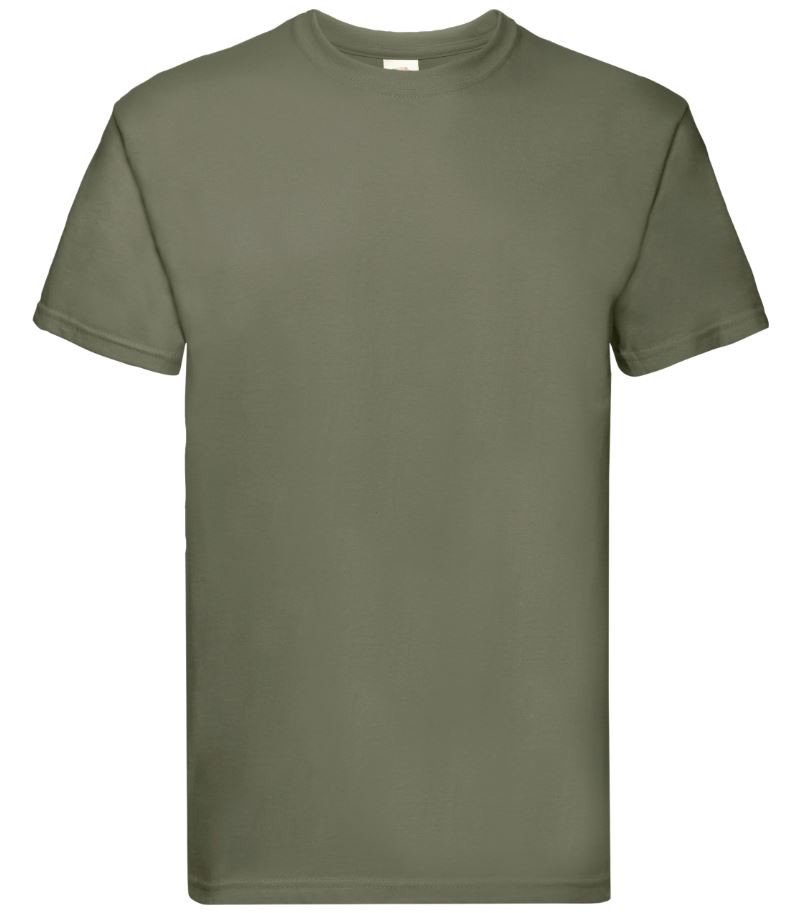 Triko pánské Fruit of the Loom Super Premium T - olivové, S
