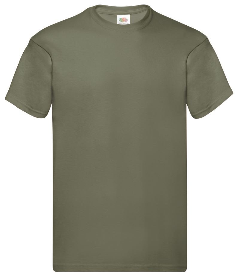 Triko pánské Fruit of the Loom Original T - olivové, S