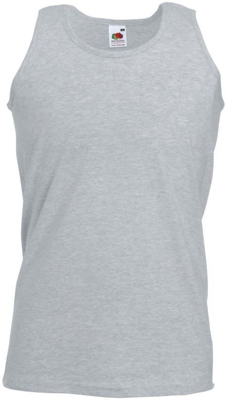 Tílko pánské Fruit of the Loom Valueweight Athletic Vest - světle šedé, S