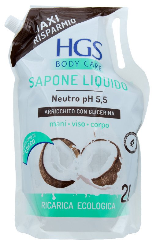 HGS SAPONE LIQUIDO Cocco 2000 ml tekuté mýdlo - HGS