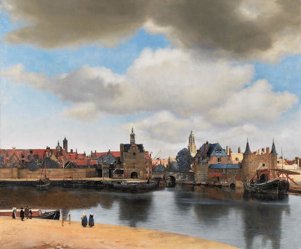 Jan (1632-75) Vermeer Jan (1632-75) Vermeer - Obrazová reprodukce View of Delft, c.1660-61, (40 x 35 cm)