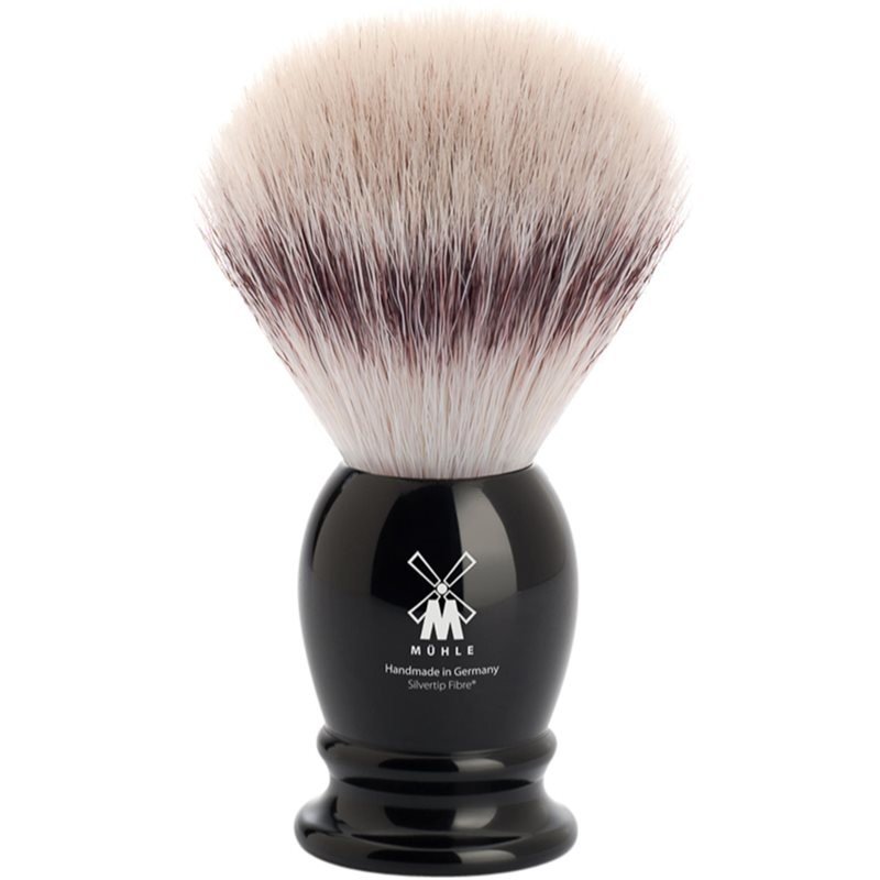 MÜHLE Střední štětka na holení Classic ze syntetických štětin (Silvertip Fibre®, černá pryskyřice)