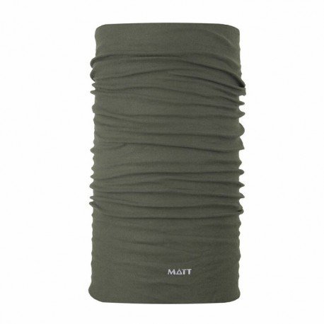 Matt WOOL SCARF Uni khaki tubus / nákrčník z merino vlny