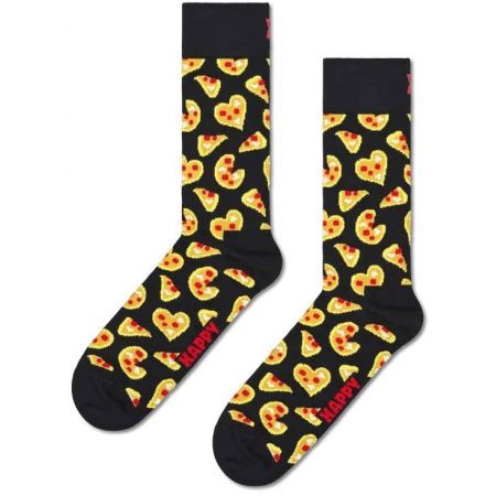 Ponožky Happy Socks Pizza Love - Černá - 36/40