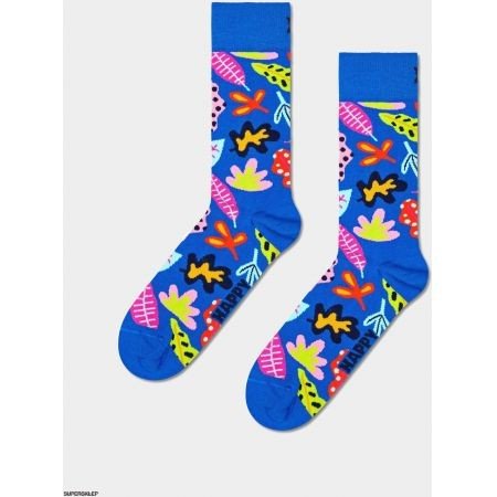 Ponožky Happy Socks Leaves - Modrá - 36/40