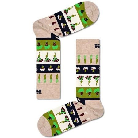 Ponožky Happy Socks Veggie Stripe - Béžová - 36/40