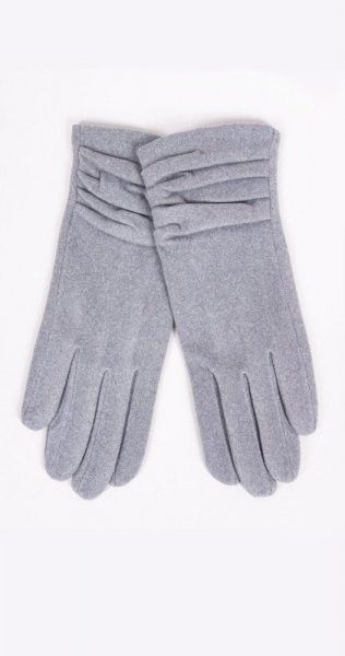 YO! RES-0155K Dámské rukavice 23 cm šedá