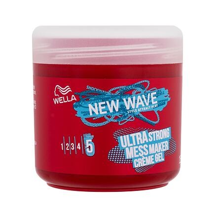 Wella New Wave Ultra Strong Mess Maker krémový stylingový gel pro tvorbu rozcuchů 150 ml unisex