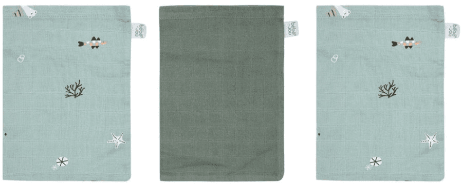 Bebe-jou Bambusové mušelínové žínky Ocean Vibes 3ks