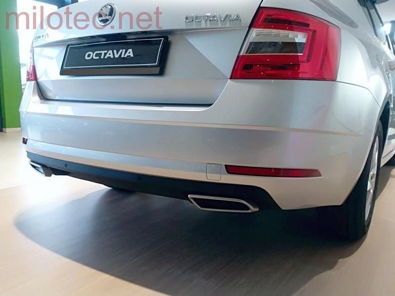 Milotec Dummy - koncovky výfuku, Alu Brush, Škoda Octavia III./ Facelift, r.v.2013/2017
