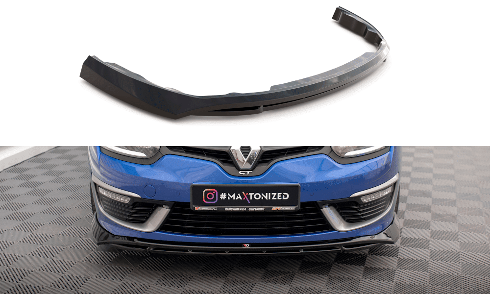 Maxtondesign Přední spoiler nárazníku Renault Megane GT Line Grandtour Mk3 Facelift 2013 - 2016