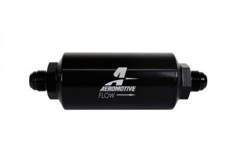 Palivový filtr Aeromotive 100um AN8 Nerezová ocel