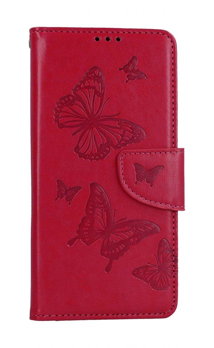 Pouzdro TopQ Xiaomi Redmi Note 12 knížkové Butterfly růžové 112024