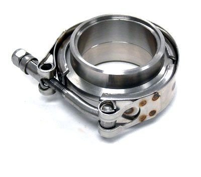 HPP V-band set 114mm (4.5 palce) - spona + příruby s auto zámkem nerez