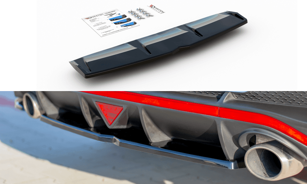 Maxtondesign Středový spoiler pod zadní nárazník Hyundai I30 N Fastback Mk3 2018 -