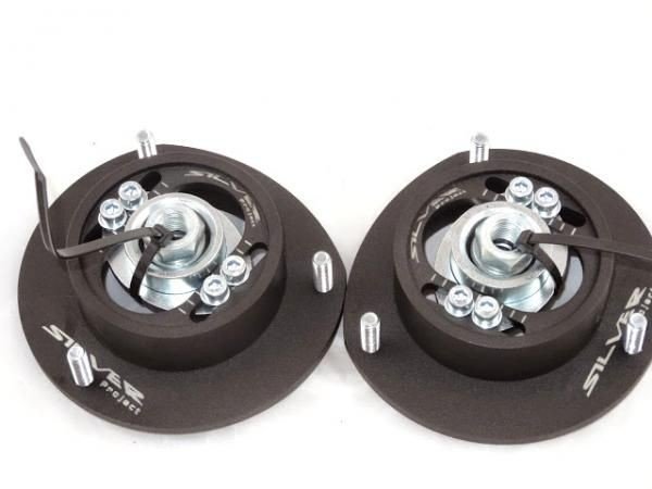 Přední horní uložení tlumičů (Pillowball Top Mounts) Silver Project Mercedes W124 / W201 / W190 - verze pro sériový podvozek