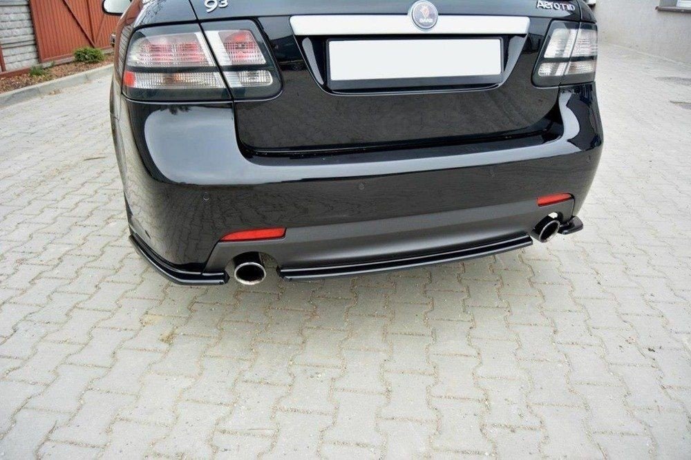 Maxtondesign Středový spoiler pod zadní nárazník Saab 9-3 Aero Mk2 Facelift 2007- 2011