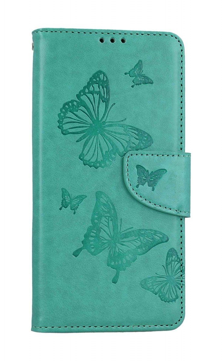 Pouzdro TopQ Xiaomi Redmi Note 12 knížkové Butterfly zelené 112023