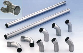 Nerezové výfukové koleno 90° HJS - průměr 65mm