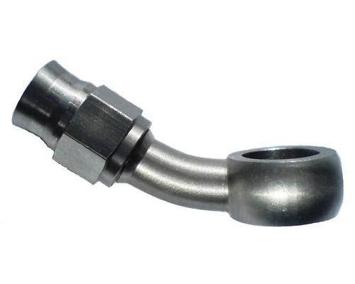 ProRacing Banjo koleno 20° D-03 (AN3) - délka 45mm - průměr oka 11,2mm - nerezové